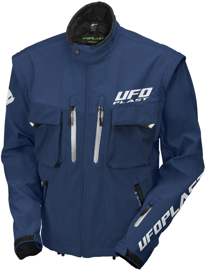 Load image into Gallery viewer, Ufo plast jacke taiga enduro jacket ufo blue gr. l
