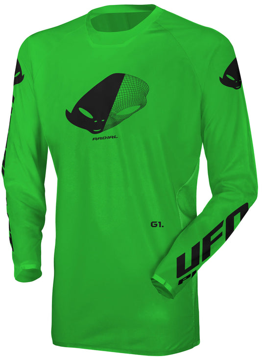 Ufo plast jersey mx radial mx jersey ufo radial neon green gr. m