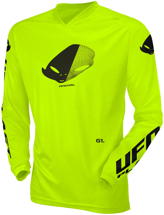 Ufo plast jersey mx radial children's jersey ufo rad neon yellow gr. xxxs