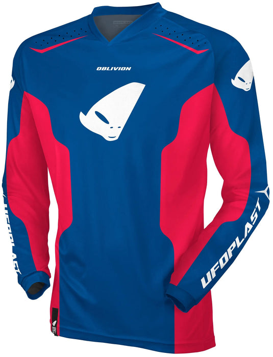 Ufo plast jersey mx oblivion mx jersey ufo oblivion blue red gr. xl