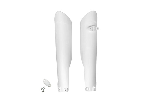 Ufo plast voorvork bescherming fork protectors ufo husqvarna white