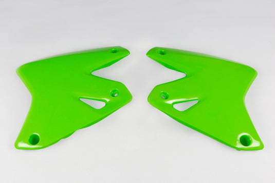 Ufo plast kühlerabdeckung radiator covers ufo kawasaki green