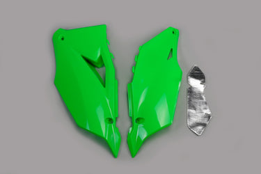 Ufo plast seitenverkleidung side covers ufo kawasaki green