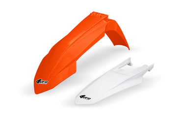 Ufo plast kotflügelsatz mudguard set ufo ktm oem orange white