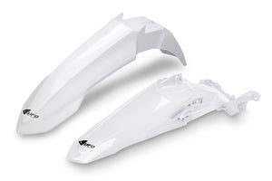 Ufo plast kotflügelsatz mudguard set ufo yamaha white