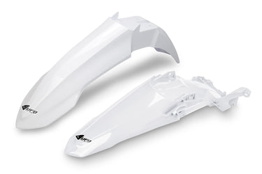 Ufo plast kotflügelsatz mudguard set ufo yamaha white