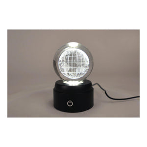 Sfeerverlichting led globe m usb-c kabel bol glas 8x8x12,5cm