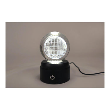 Sfeerverlichting led globe m usb-c kabel bol glas 8x8x12,5cm