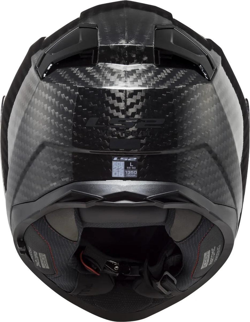 Load image into Gallery viewer, Ls2 integralhelm ff811 vector ii carbon solid helmet vector ii carb black gr. xxl
