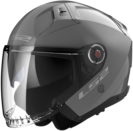 Ls2 jethelm of603 infinity ii solid helmet infinity ii gray gr. l