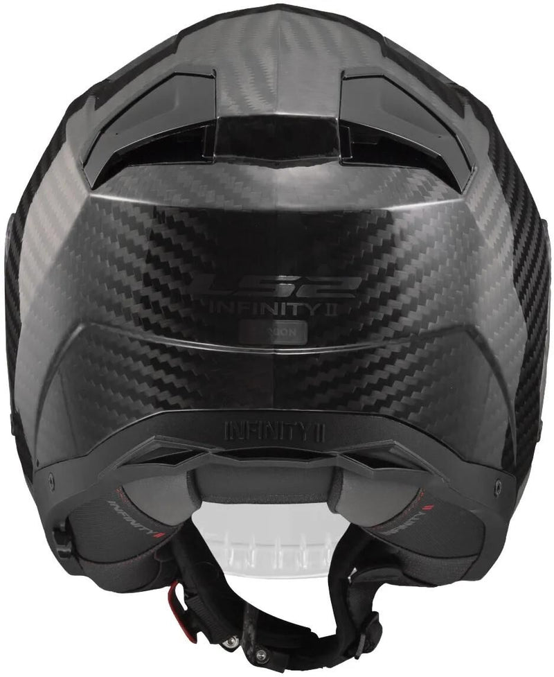 Load image into Gallery viewer, Ls2 jethelm of603 infinity ii carbon solid helmet infinity ii carbon black gr. xl
