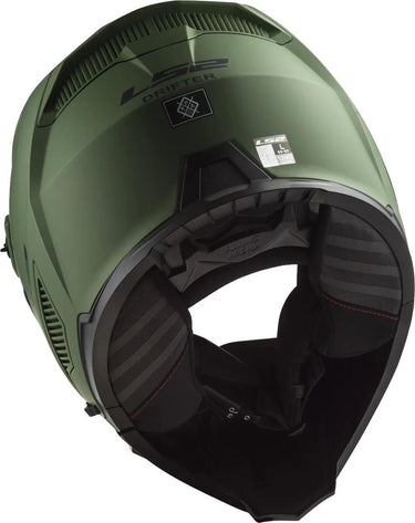 Ls2 modulaire helm of606 drifter solid helmet drifter green matt gr. m