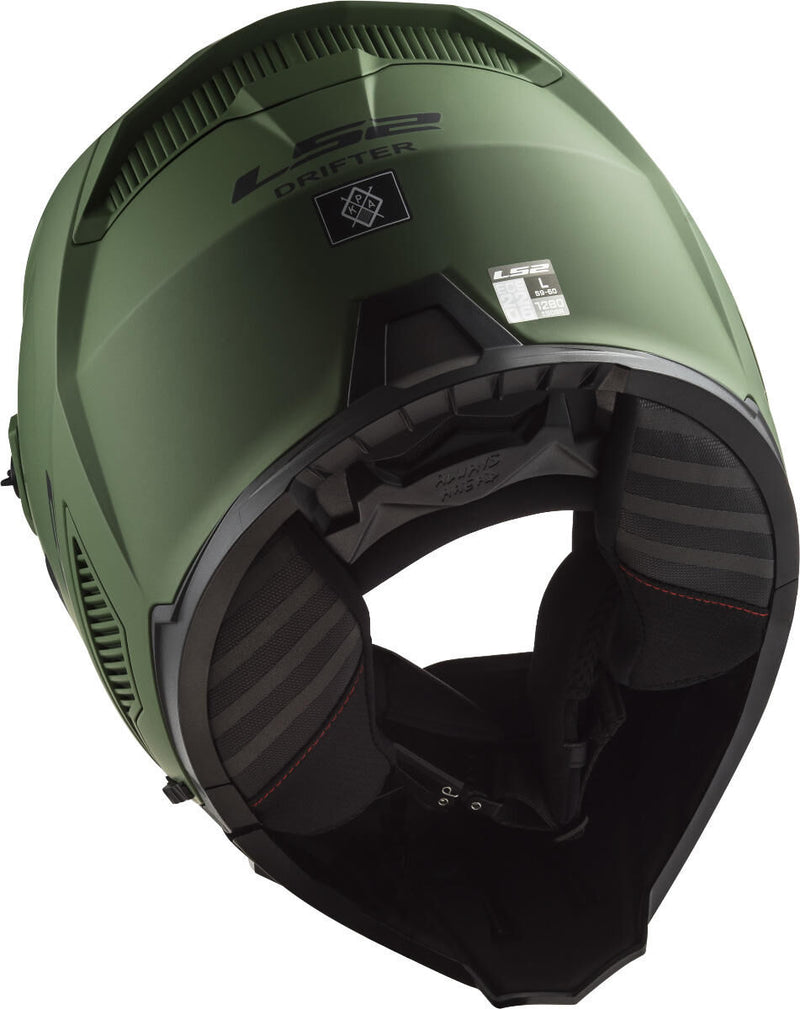 Load image into Gallery viewer, Ls2 modulaire helm of606 drifter solid helmet of606 drifter solid m matt green
