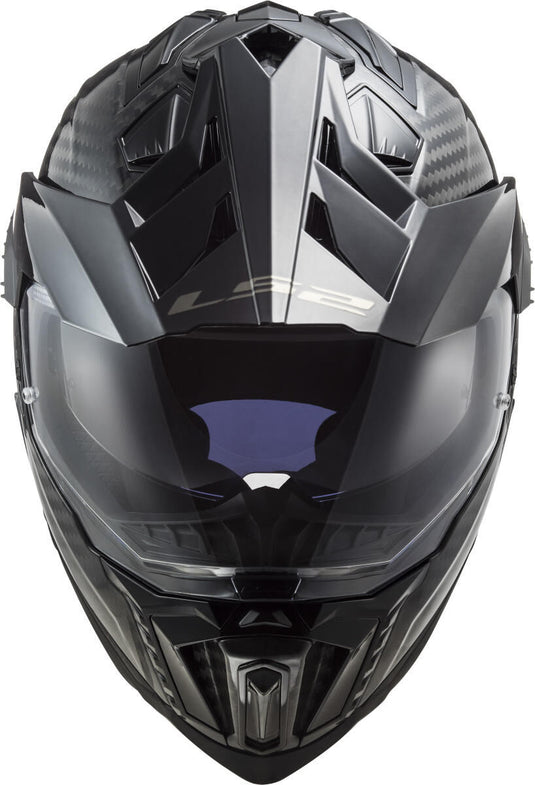 Ls2 endurohelm mx701 explorer carbon solid helmet mx701 exp.car. solid xs black