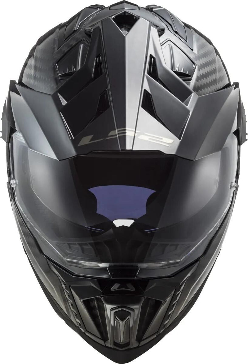 Load image into Gallery viewer, Ls2 endurohelm mx701 explorer carbon solid helmet explorer carbo black gr. xxl
