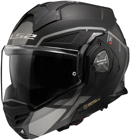 Ls2 opklaphelm ff901 advant x metryk helmet advant x metry sw gr matt gr. m