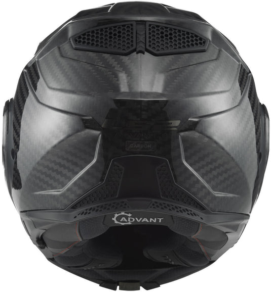 Ls2 opklaphelm ff901 advant x carbon solid helmet ff901 adv. x carb.solid m black