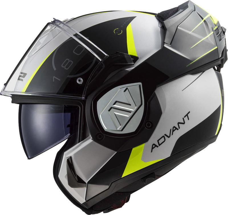 Load image into Gallery viewer, Ls2 opklaphelm ff906 advant codex helmet ff906 adv. codex xs white bl yel.

