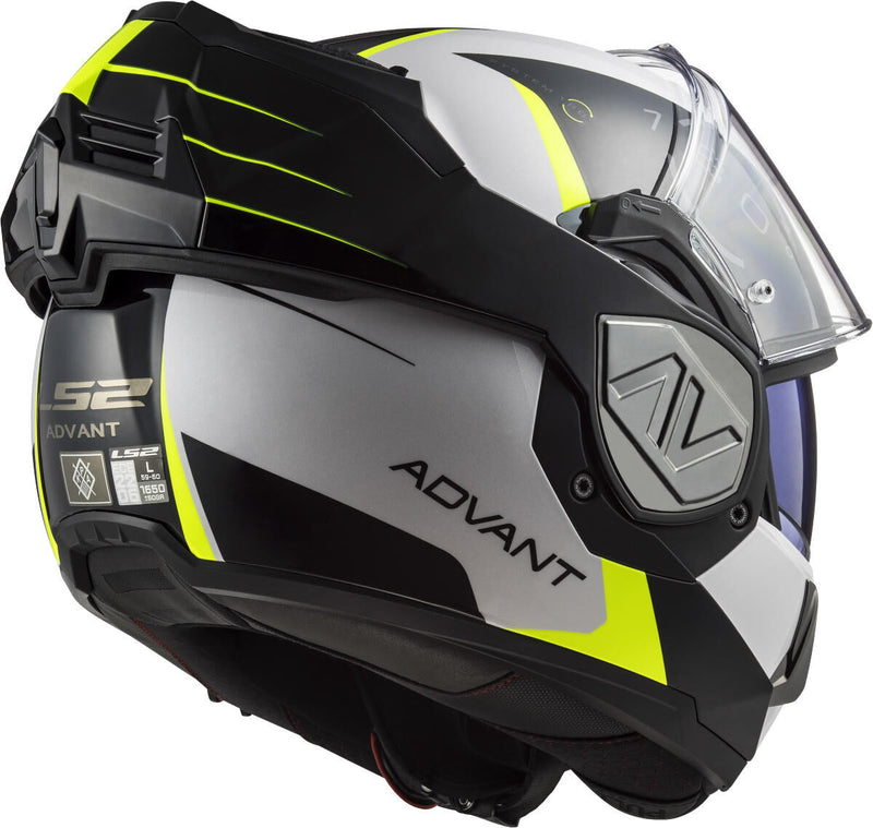 Load image into Gallery viewer, Ls2 opklaphelm ff906 advant codex helmet ff906 adv. codex xs white bl yel.
