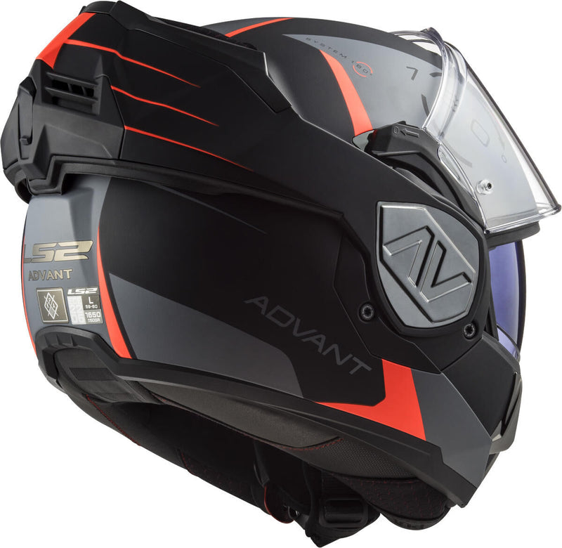 Load image into Gallery viewer, Ls2 opklaphelm ff906 advant codex helmet ff906 adv. codex xs bl grey red
