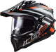 Ls2 endurohelm mx701 explorer carbon edge helmet explorer edge carbon bw ws or gr. l