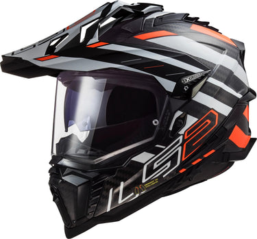 Ls2 endurohelm mx701 explorer carbon edge helmet explorer edge carbon bw ws or gr. xl