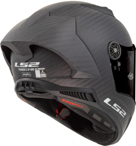 Ls2 integraalhelm ff805 thunder carbon gp aero helmet thunder gp aer black matt gr. xs