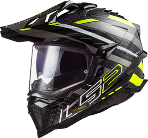 Ls2 endurohelm mx701 explorer carbon edge helmet explorer edge carbon sw ge ti gr. l
