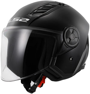 Ls2 jethelm of616 airflow ii solid helmet airflow ii of6 solid black gr. xs