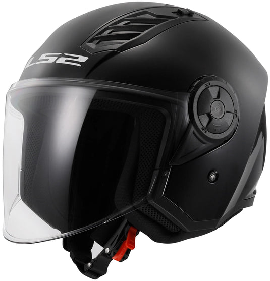 Ls2 jethelm of616 airflow ii solid helmet airflow ii of6 solid black gr. m