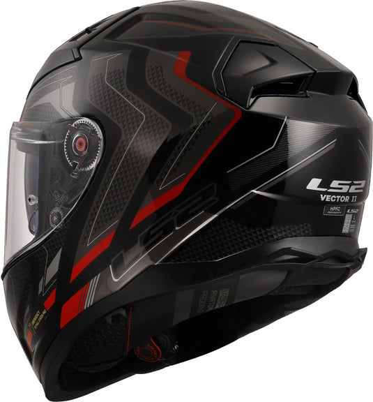 Ls2 integralhelm ff811 vector ii alizer helmet ff811 vector i alizer black red gr. xl