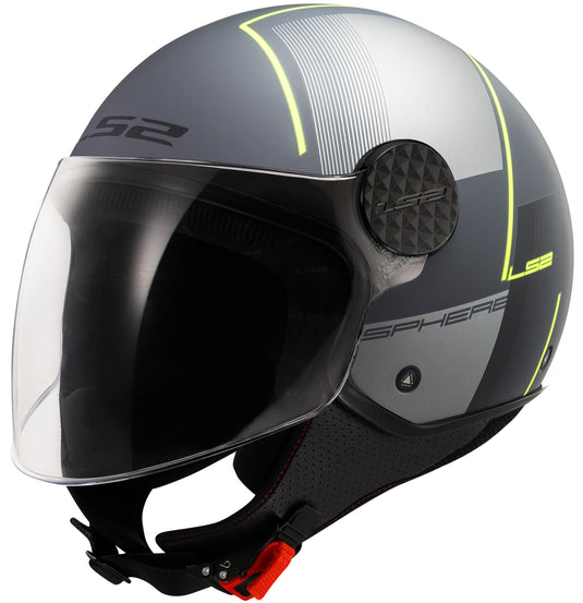 Ls2 jethelm of558 sphere lux ii stevig helmet of558 sph. lux ii firm m tit. yel.