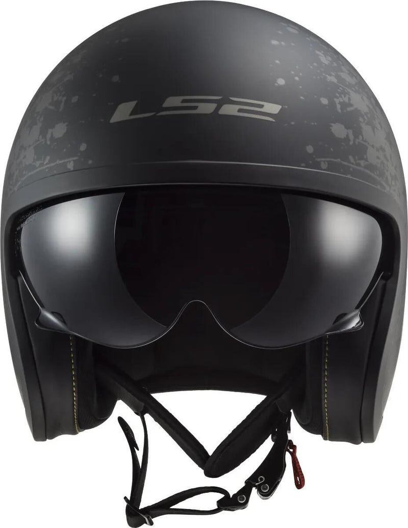 Load image into Gallery viewer, Ls2 jethelm of599 spitfire ii flag helmet of599 spitfire ii flag m. sw gr. xl
