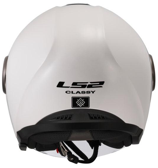 Ls2 jethelm of620 classy solid helmet of620 classy solid white gr. s