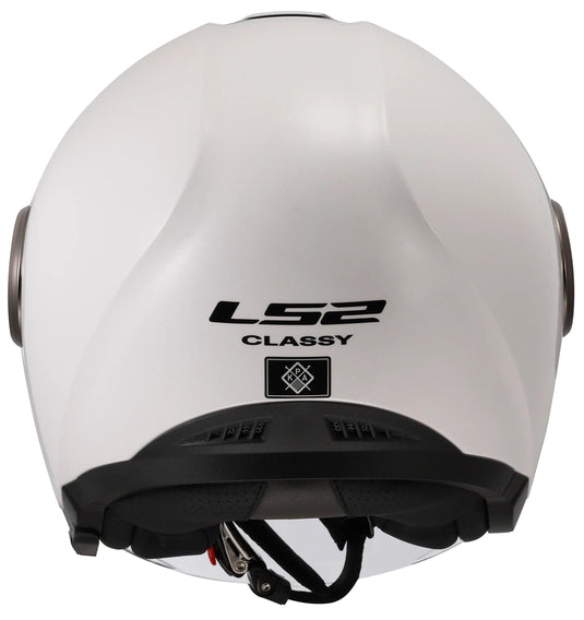 Ls2 jethelm of620 classy solid helmet of620 classy solid white gr. l