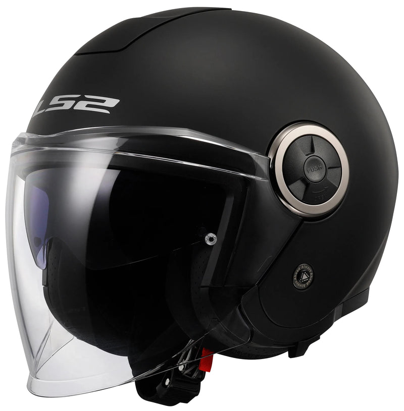 Load image into Gallery viewer, Ls2 jethelm of620 classy solid helmet of620 classy solid matt black gr. m
