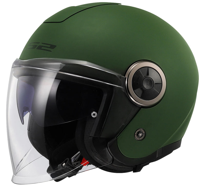 Load image into Gallery viewer, Ls2 jethelm of620 classy solid helmet of620 classy solid m. gn gr. m
