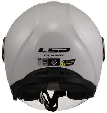 Ls2 jethelm of620 classy solid helmet of620 classy solid pearl gray gr. xl