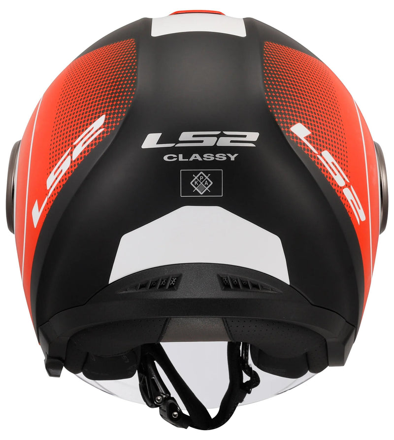 Load image into Gallery viewer, Ls2 jethelm of620 classy disko helmet of620 classy disco bw rt ws gr. m
