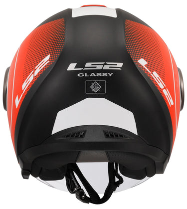 Ls2 jethelm of620 classy disko helmet of620 classy disco bw rt ws gr. l