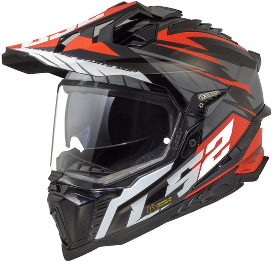 Ls2 endurohelm mx701 explorer spire helmet mx701 explorer spire sw gr rt gr. m