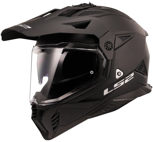 Ls2 endurohelm mx702 pioneer ii solid helmet mx702 pioneer ii matt black gr. l