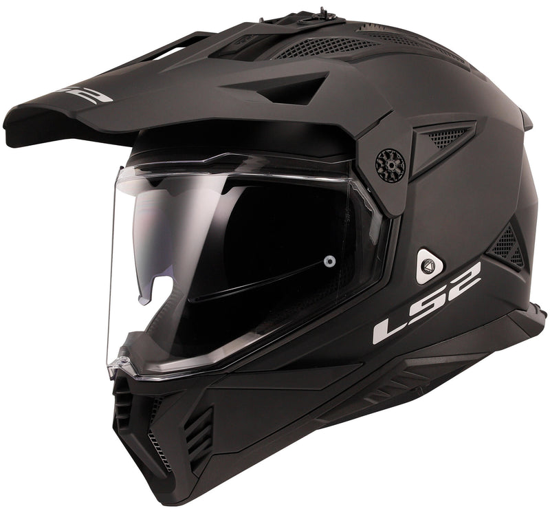 Load image into Gallery viewer, Ls2 endurohelm mx702 pioneer ii solid helmet mx702 pioneer ii matt black gr. 3xl
