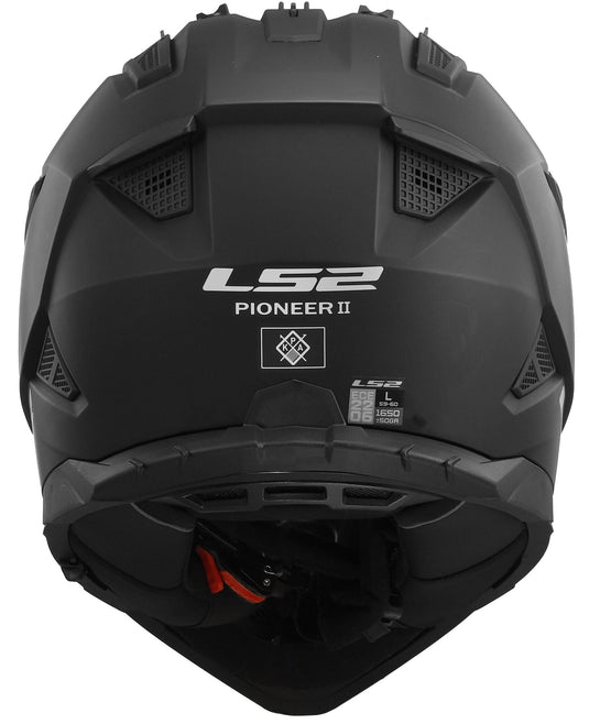 Ls2 endurohelm mx702 pioneer ii solid helmet mx702 pioneer ii matt black gr. l