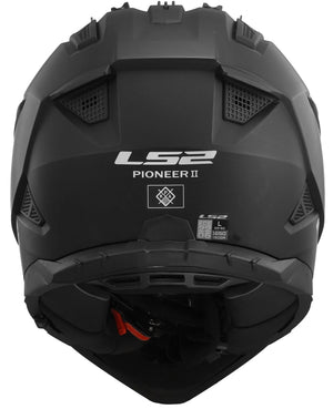 Ls2 endurohelm mx702 pioneer ii solid helmet mx702 pioneer ii matt black gr. m