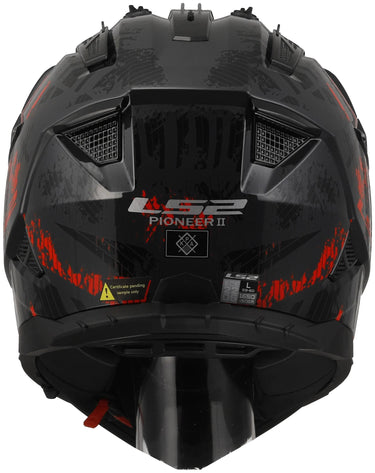 Ls2 endurohelm mx702 pioneer ii crazy helmet mx702 pioneer ii crazy sw rt gr. l