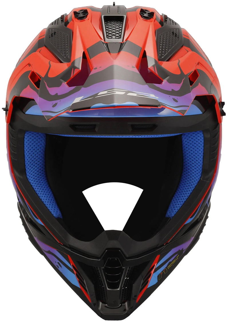 Load image into Gallery viewer, Ls2 crosshelm mx708 fast ii wash helmet mx708 fast ii wash red gr. m
