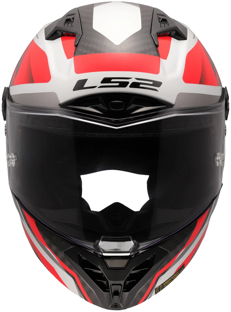 Load image into Gallery viewer, Ls2 integralhelm ff805 thunder carbon gp raute helmet ff805 thunder gp rhombus white red size
