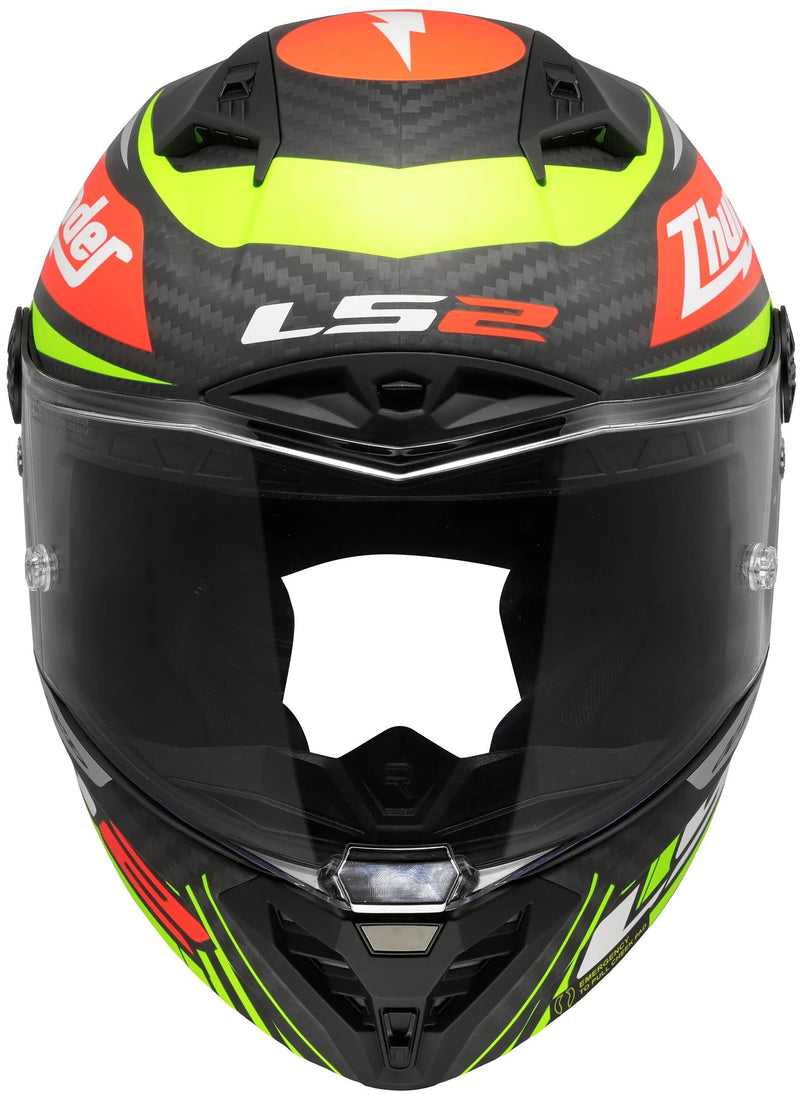 Load image into Gallery viewer, Ls2 integralhelm ff805 thunder carbon gp aero replica black helmet ff805 thunder gp aero replica sw. gr. l
