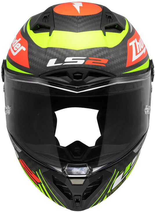 Ls2 integralhelm ff805 thunder carbon gp aero replica black helmet ff805 thunder gp aero replica sw. gr. l